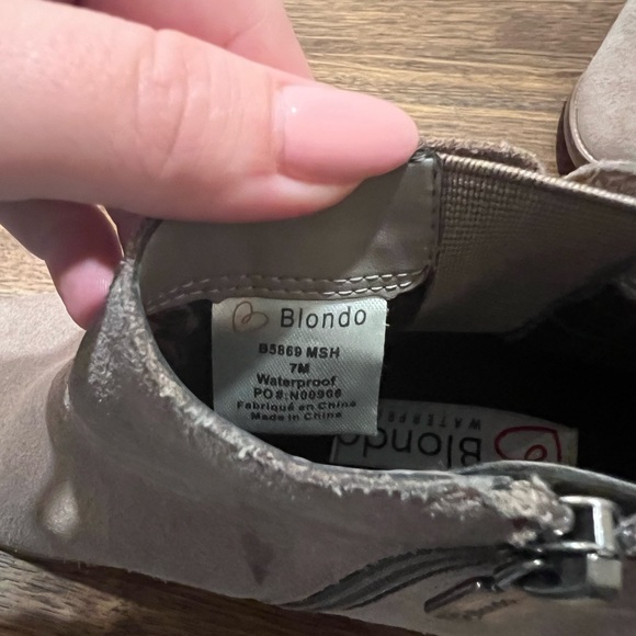 Blonde waterproof boots - Picture 4 of 4